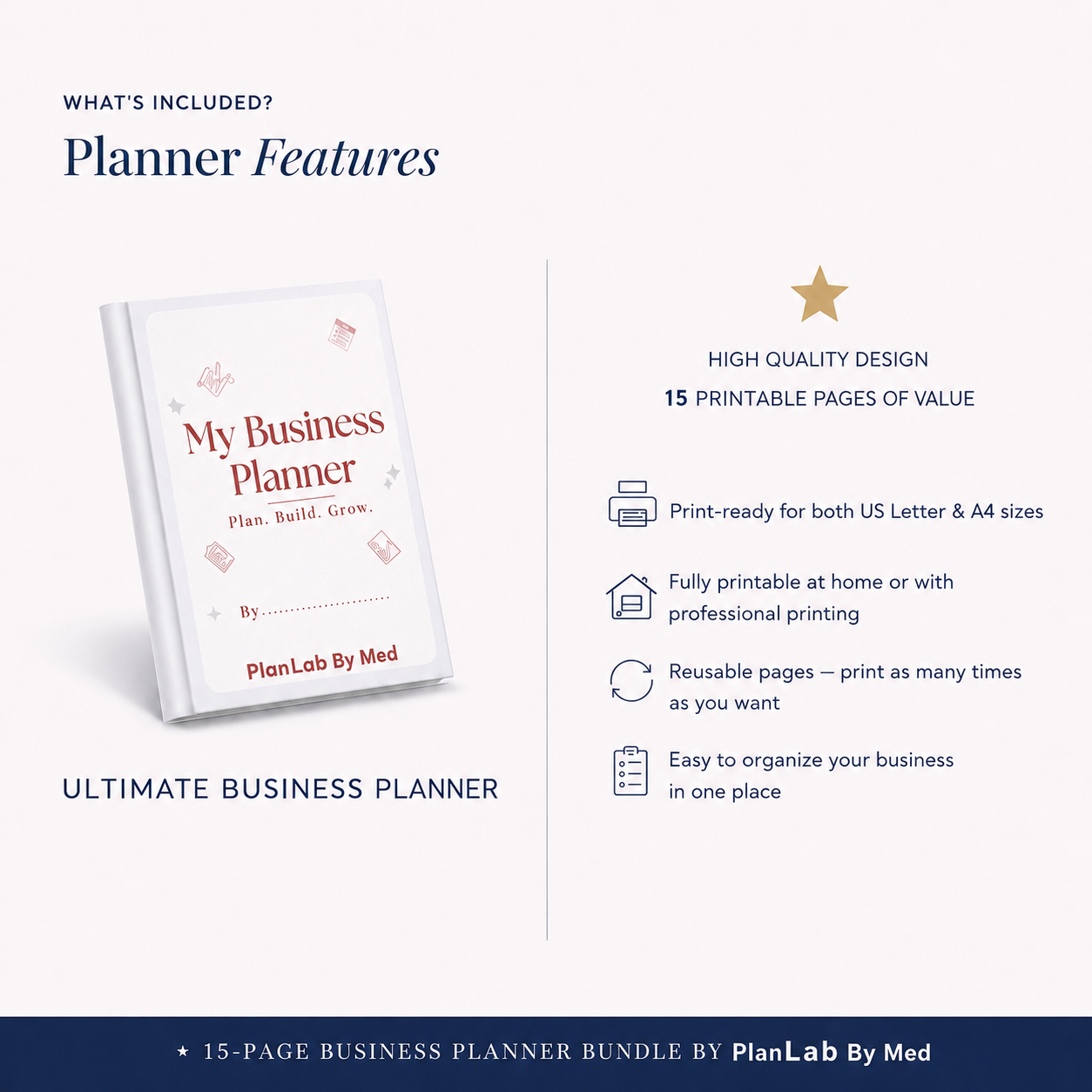 Finally — The Business Planner PDF That Turns Chaos Into Clarity.