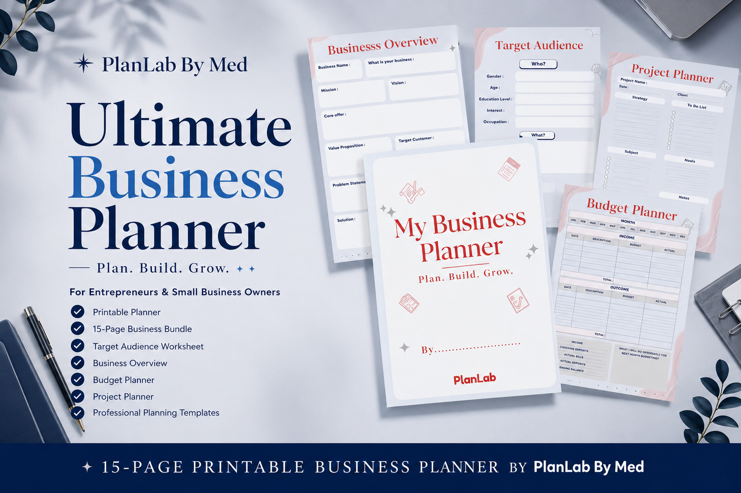 Finally — The Business Planner PDF That Turns Chaos Into Clarity.