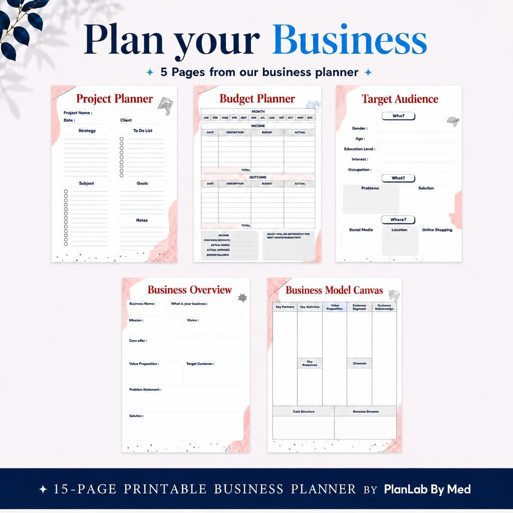 Finally — The Business Planner PDF That Turns Chaos Into Clarity.